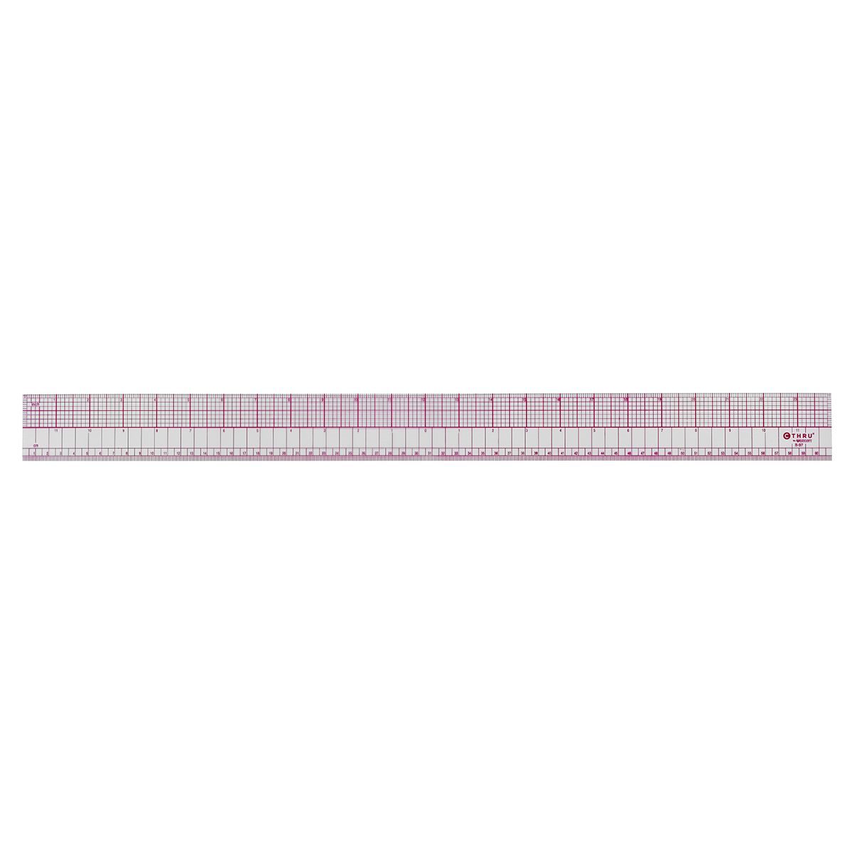 8ths and 16ths Transparent Ruler 60cm/24?
R?gle transparente 1/8 et 1/16 au po, 60cm/24"