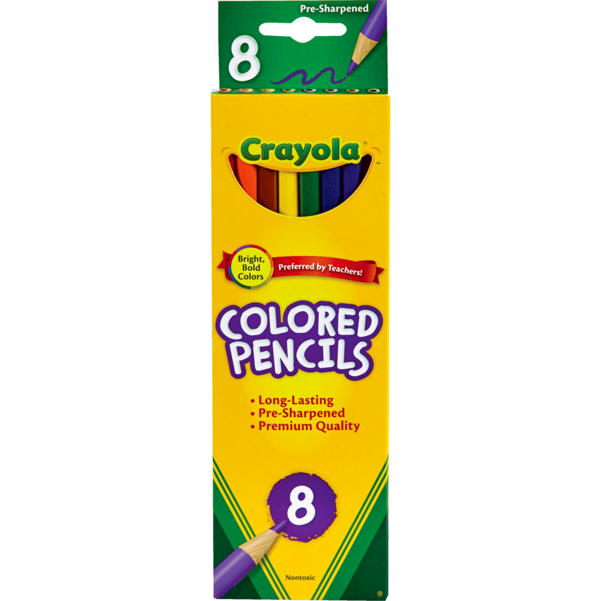 8 Coloured Pencils (English Only)