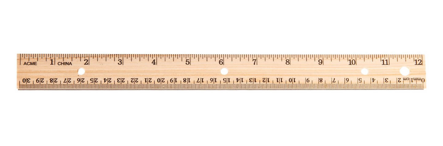 30cm/12" ? Inch/Metric, Metal Edge /
30cm/12 po ? pouces/m?trique ? ar?te en m?tal