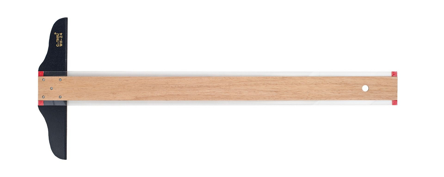 24? Wood and Plastic T-Square / ?querre en T de 24 po en bois et en plastique