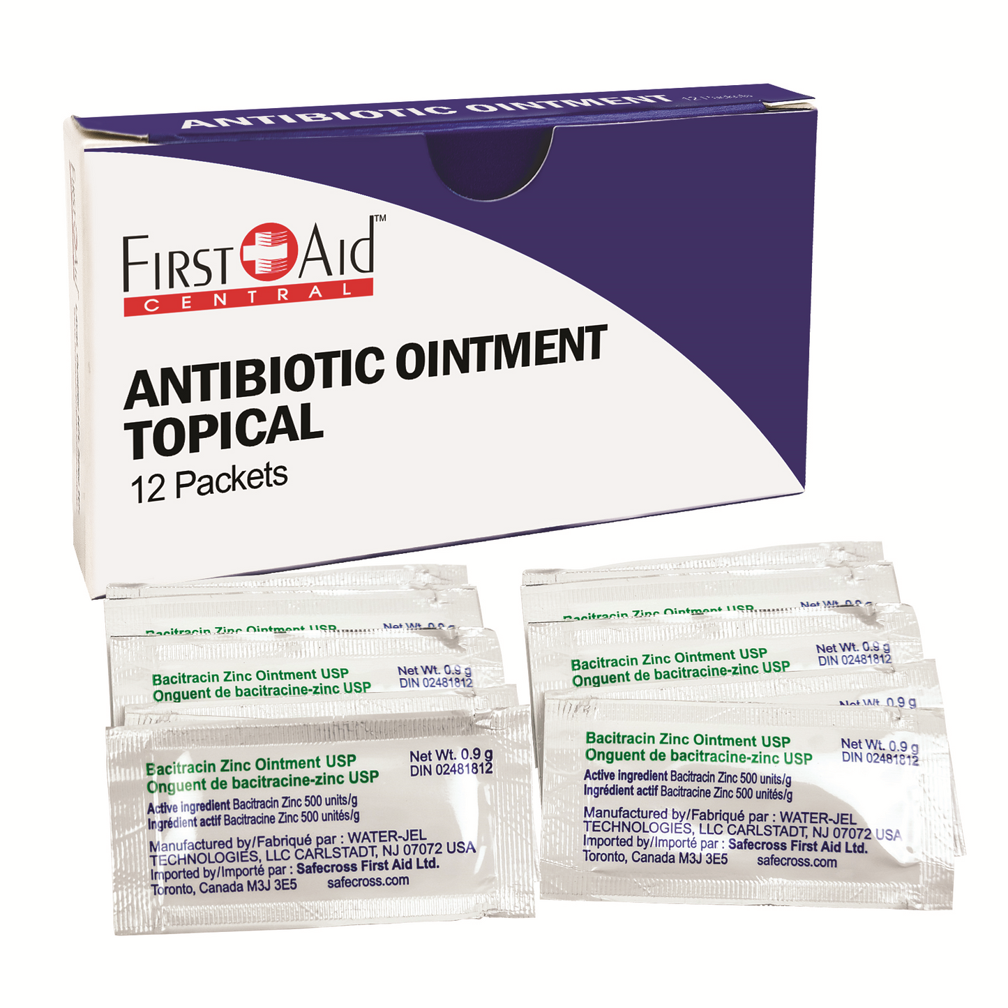 Antibiotic Ointment - Bacitracin Zinc, 12/pack