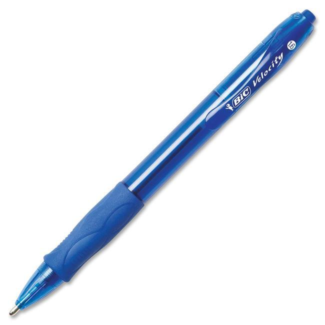 BIC GlideTM/MC Bold, Bold Point / Pointe large,Box / Bo?te - Blue, 12 units