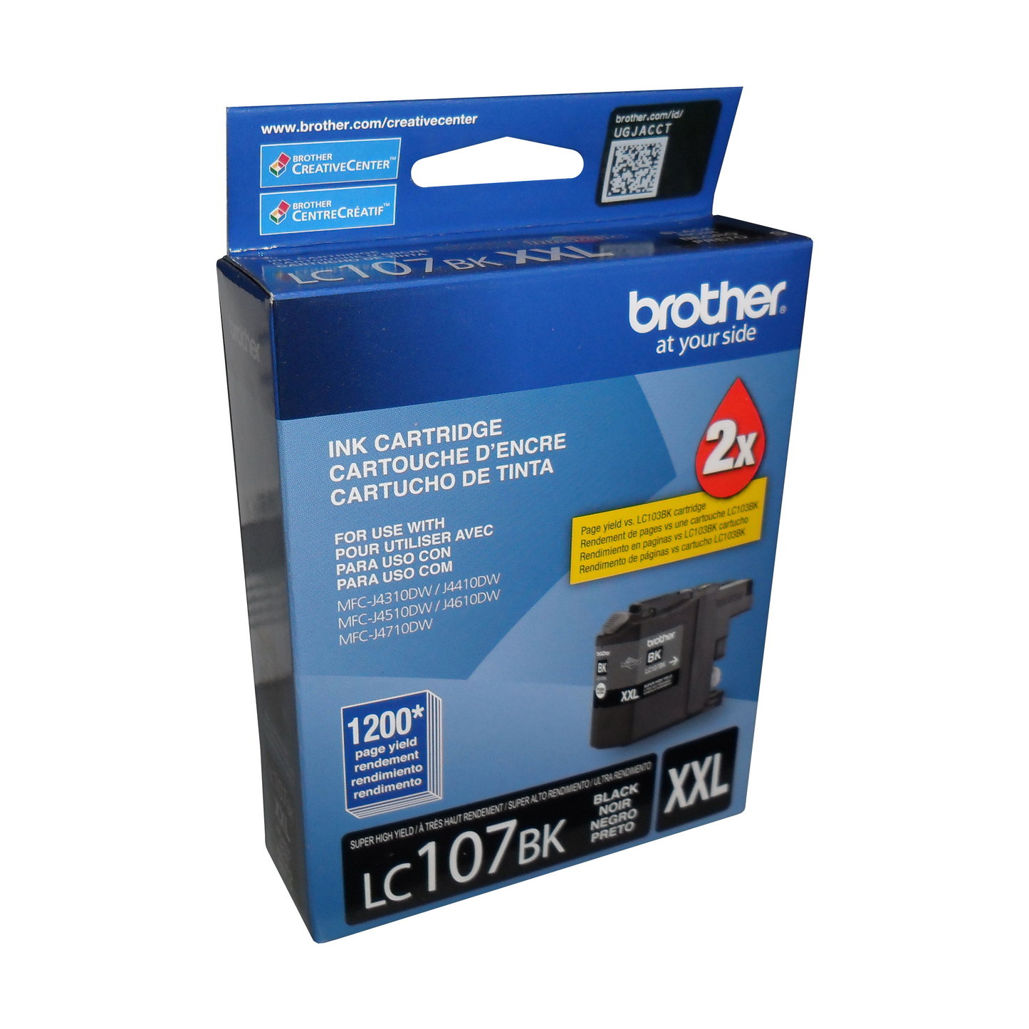 Brother LC107BKS Innobella Black Ink Cartridge, Super High Yield (XXL Series)