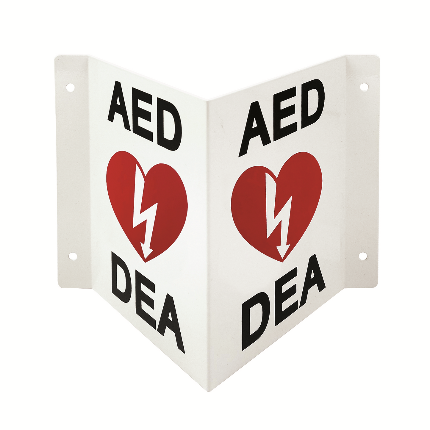 AED 3D Wall Sign, Metal, Projecting Shape