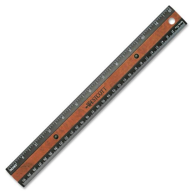 KleenEarth? 30cm/12? Faux Wood Inlay Ruler with Antimicrobial Protection /
R?gle antimicrobienne KleenEarth? avec marqueterie de faux bois 30cm/12 po