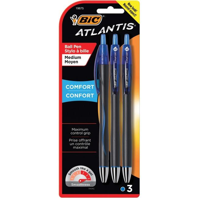 Atlantis Comfort Ball Pen BL 3-pk