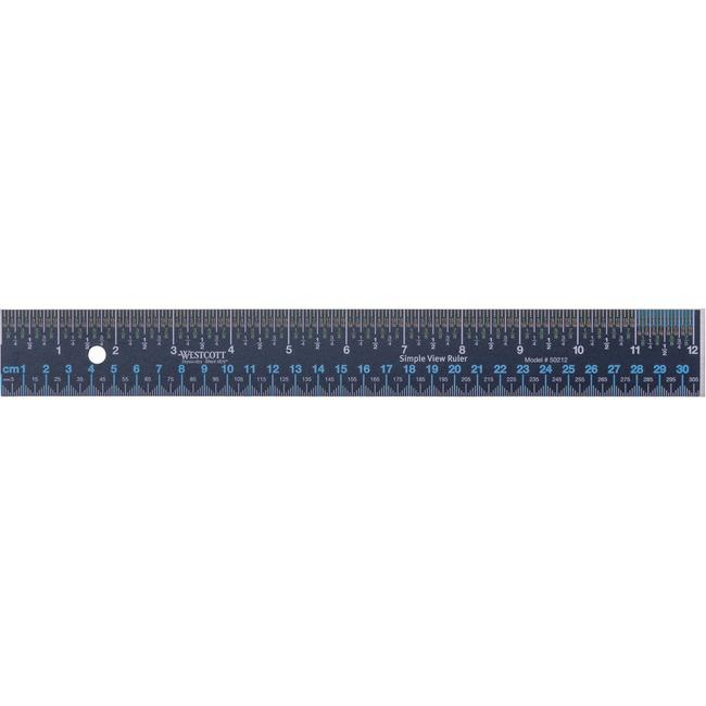 30cm/12" Simple View Ruler
R?gle en acier inoxydable Simple View, 30cm / 12 po