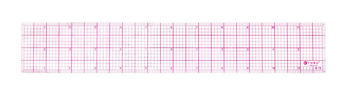 8ths Bevelled Ruler 12?
R?gle biseau 1/8 au po, 12 po