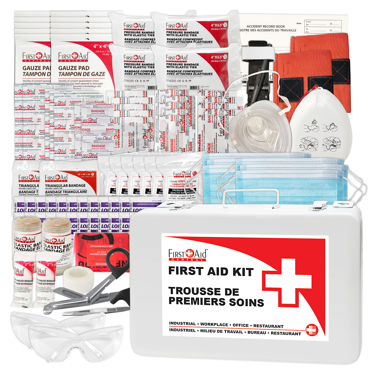 British Columbia Level 1 First Aid Kit in a Metal Case