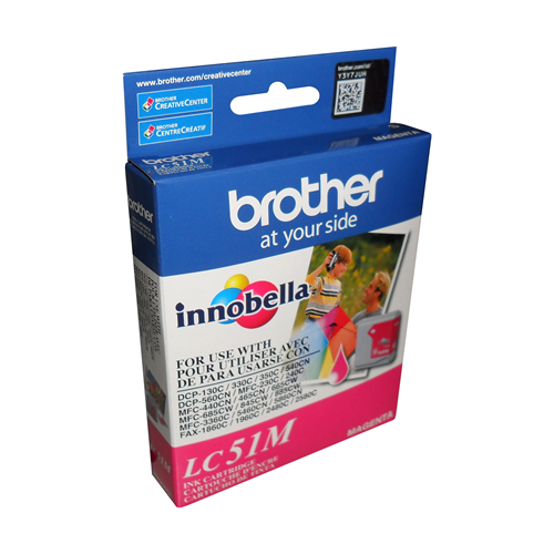 Brother LC51MS Innobella Magenta Ink Cartridge, Standard Yield