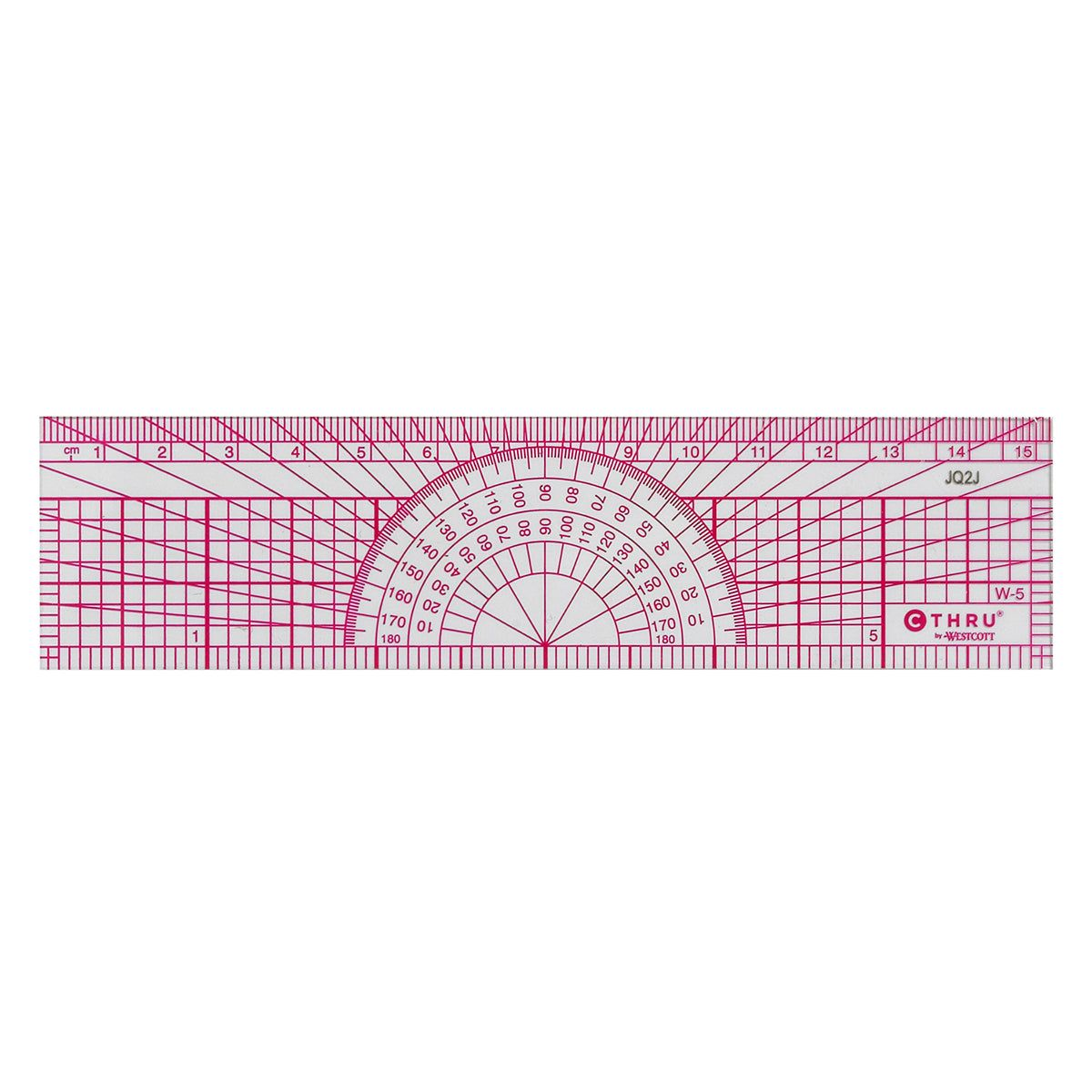 8ths/16ths Graph Protractor Ruler 15cm/6?
R?gle rapporteur 1/8 et 1/16 au po, 15cm/6 po