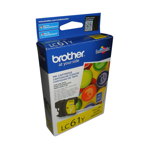 Brother LC61YS Innobella Yellow Ink Cartridge, Standard Yield