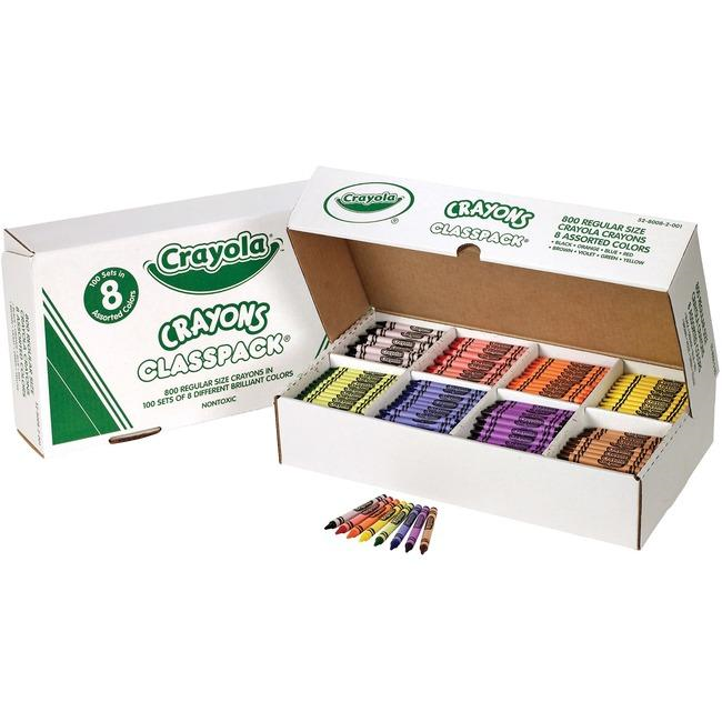800 Regular Crayon Classpack ? 8 colours