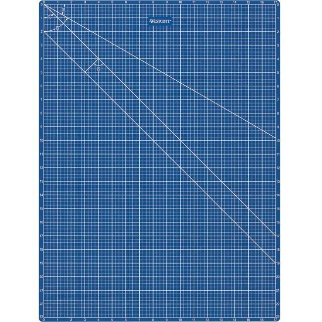 18" x 24" Double Sided Blue Cutting Mat /
18 x 24 po bleu - double face