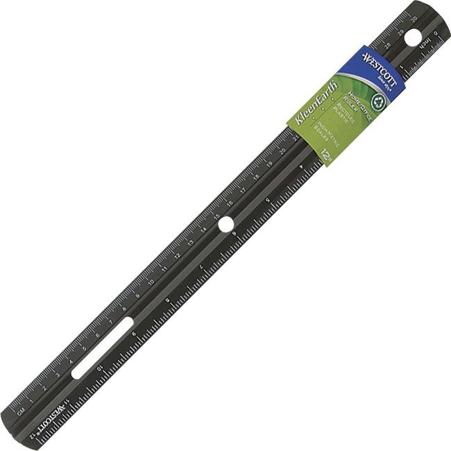 30cm/12? KleenEarth? Plastic Recycled Ruler with Antimicrobial Protection /
R?gle antimicrobienne KleenEarth? en plastique recycl? 30cm/12po