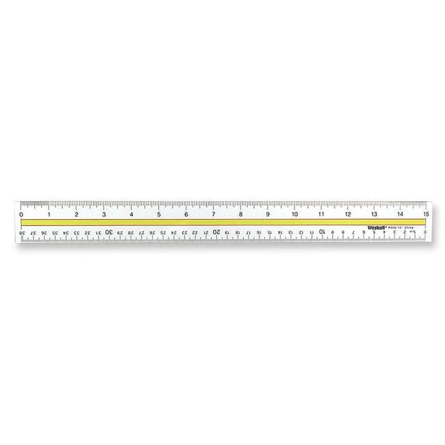 38cm/15" Data Highlight Ruler ? Inch/Metric /
R?gle surligneuse de 38 cm/15 po ? pouces/m?trique