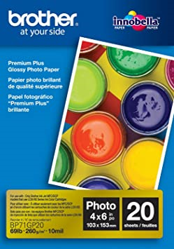Brother BP71GP20 Innobella Premium Glossy Paper (4" x 6")