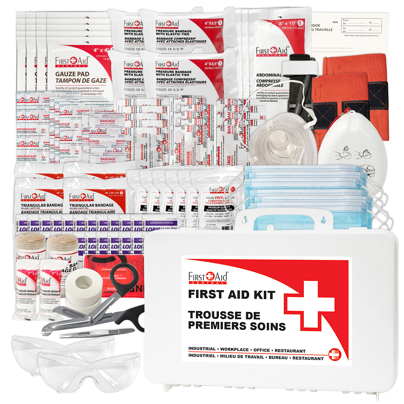 British Columbia Level 2 First Aid Kit in a Plastic Case
