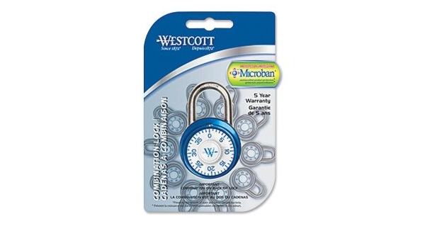 Combination Lock with Antimicrobial Protection - 2 Colours, 48mm/ 1-7/8? /
Cadenas ? combinaison antimicrobien, 2 couleurs, 48mm/1-7/8 po