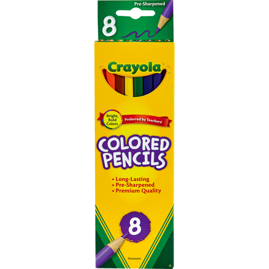 8 Coloured Pencils (English Only)