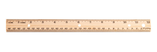 30cm/12" ? Inch/Metric, Metal Edge / 
30cm/12 po ? pouces/m?trique ? ar?te en m?tal