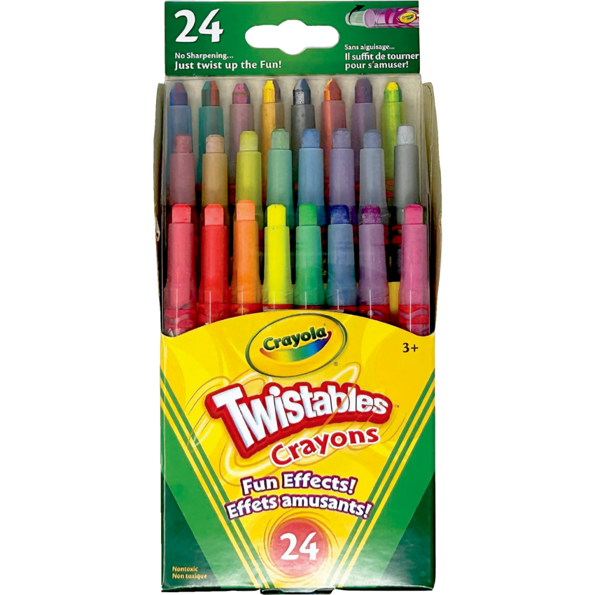 24 Mini Twistables Crayons, Fun Effects