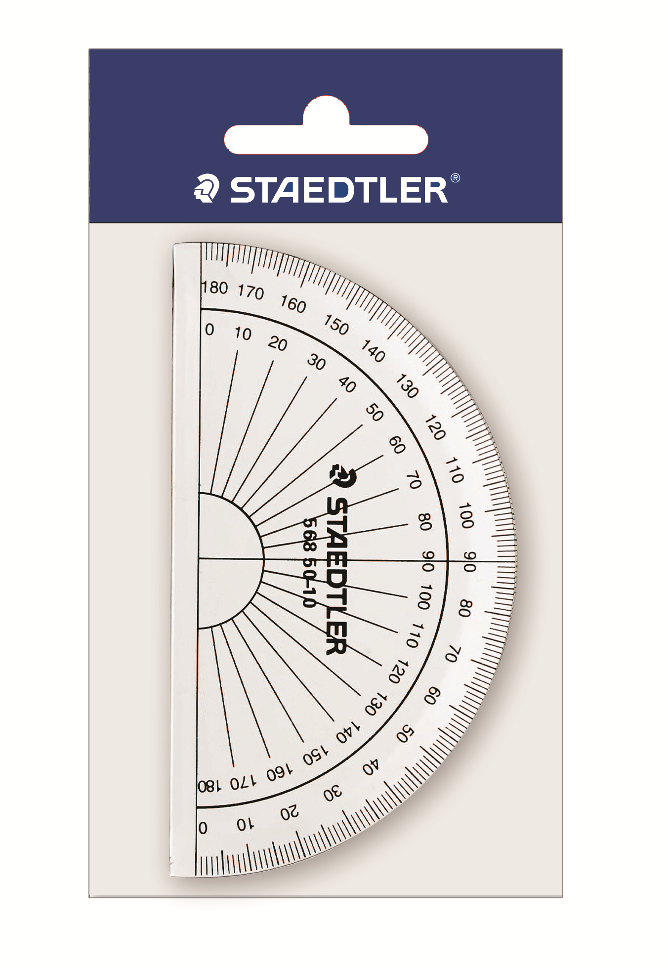 56850-10PB STAEDTLER-Mars Limited PROTRACTOR 180deg.GRAD.10