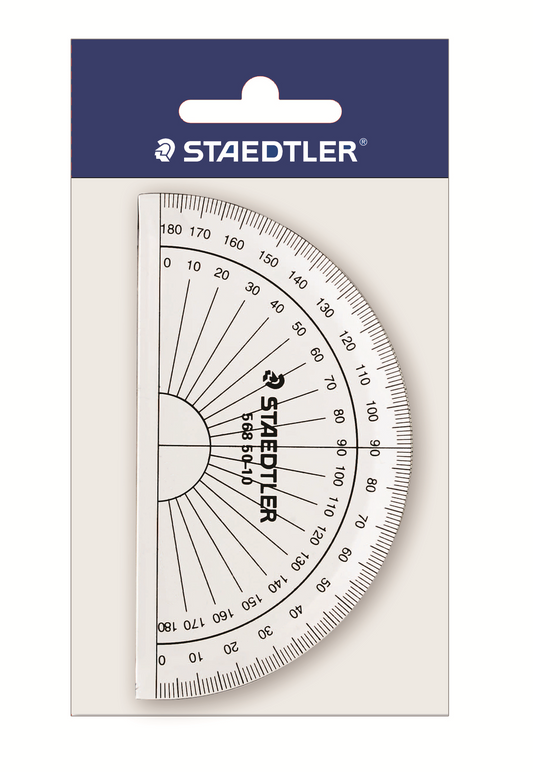 56850-10PB STAEDTLER-Mars Limited PROTRACTOR 180deg.GRAD.10