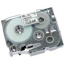 Brother TZM41 Black on Clear Matte 18 mm Tape for P-touch, 8 m