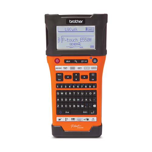 Brother PT-E550WVP Advanced Industrial Handheld Labeller with Wireless and Computer (USB) Connectivity