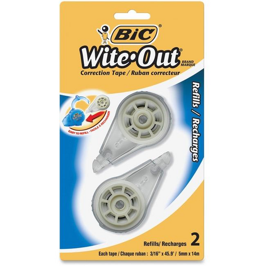BIC EZ Refill - refills - recharges, Blister / Emballage - White, 2 units