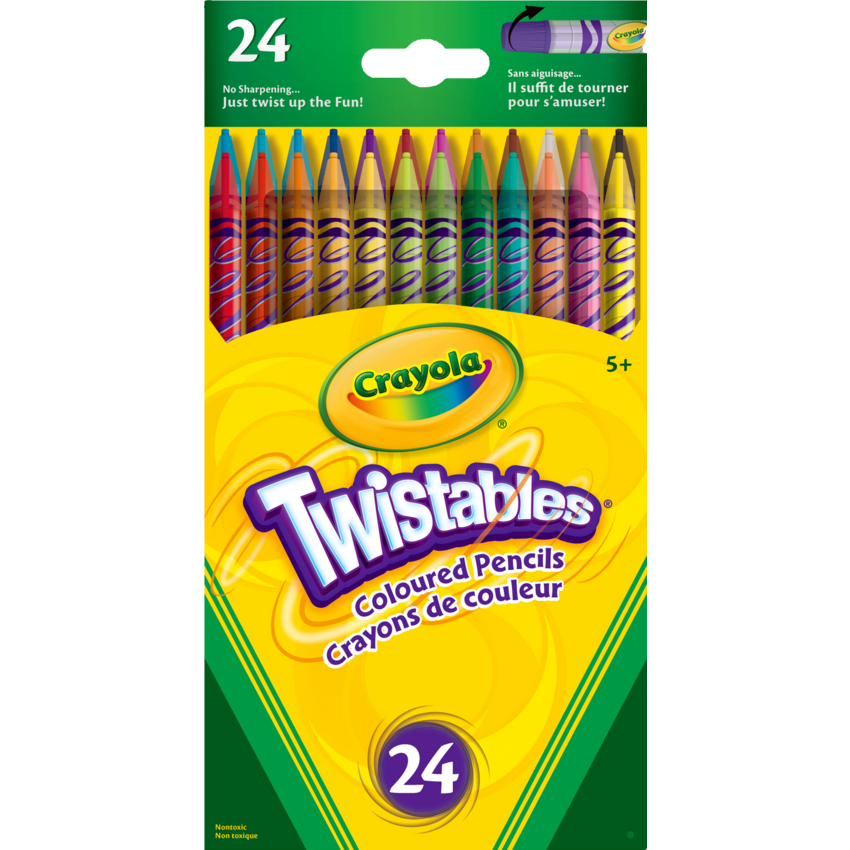 24 Twistables Coloured Pencils