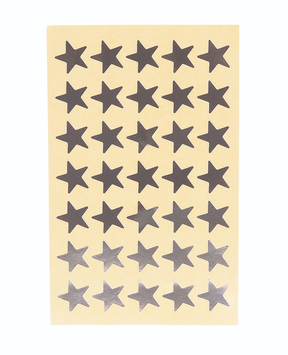Silver Stars, 350/Pkg. / 
?toiles argent ? paquet de 350