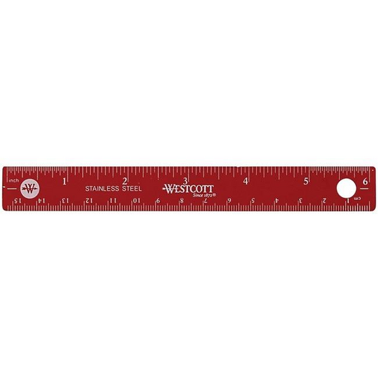 15cm/6" ? Inch/Metric, Assorted Colours / 
15cm/6 po ? pouces/m?trique - couleurs assorties