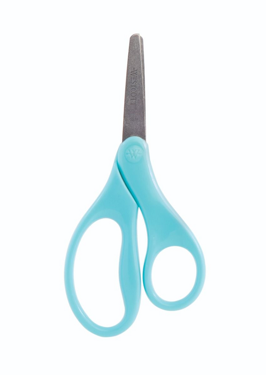 5? Antimicrobial Hard Handle Blunt Kids Scissors/ Ciseaux ? bouts ronds avec protection antimicrobienne poign?e dure pour enfants, 5 po