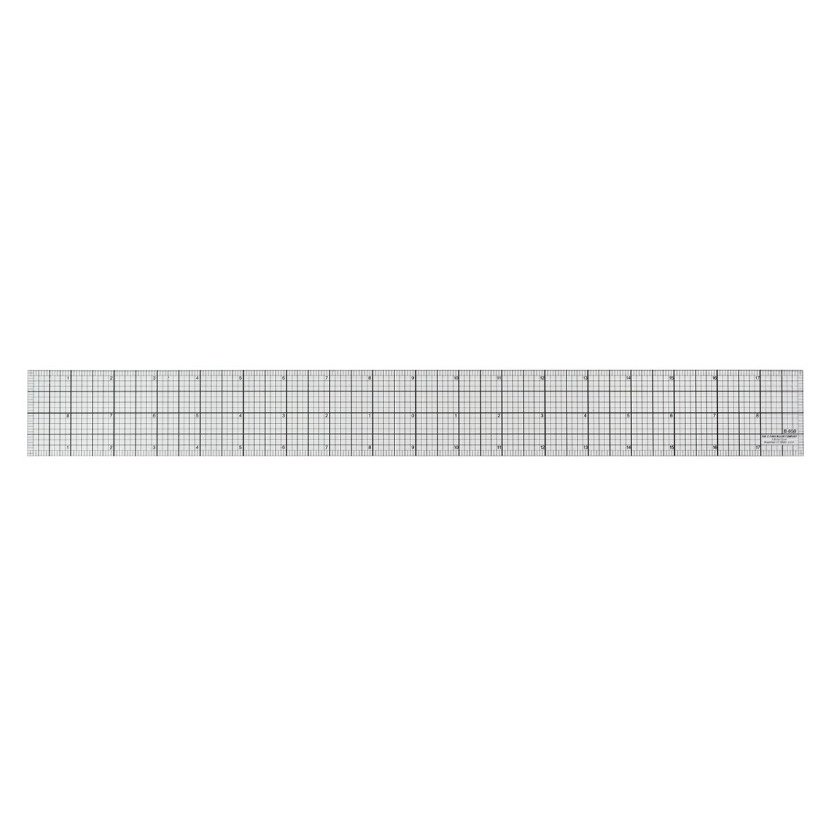 8ths Bevelled Ruler, Black 18?
R?gle biseau 1/8 au po, 18 po, noir