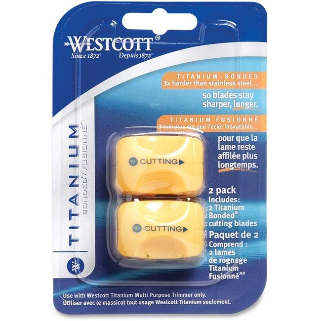 2pk Straight Replacement Blades for 13779 Trimmer - cut blades only / 
Pqt 2 de lames de rechange pour massicot 13779 - lames de coupe seulement