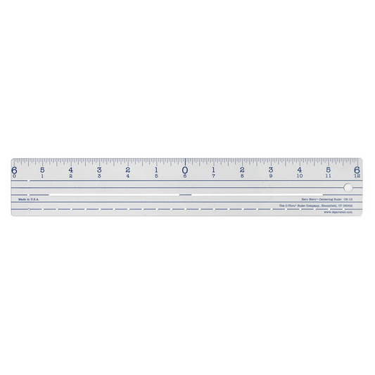 Zero Centering Craft Ruler 12?
R?gle artisanant centr?e sur z?ro, 12 po
