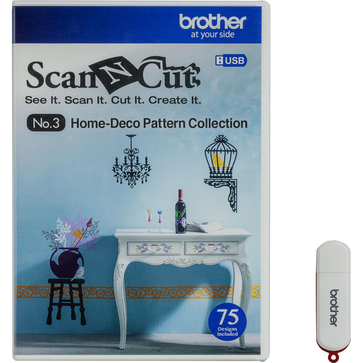 Brother CAUSB3 USB No. 3 Home-Deco Pattern Collection