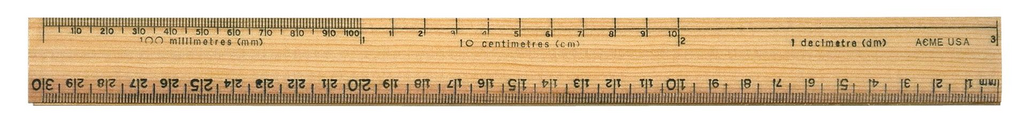 30cm ? Metric Scales, Plain Edge / 
30cm ? m?trique seulement ? ar?te ordinaire