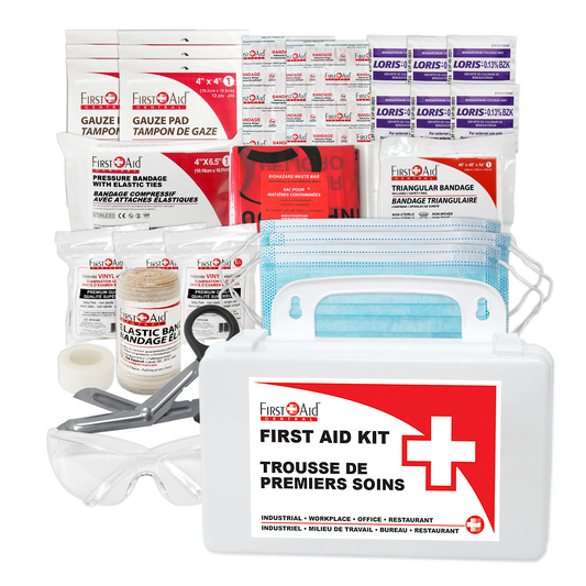 British Columbia Basic First Aid Kit in a Plastic Case