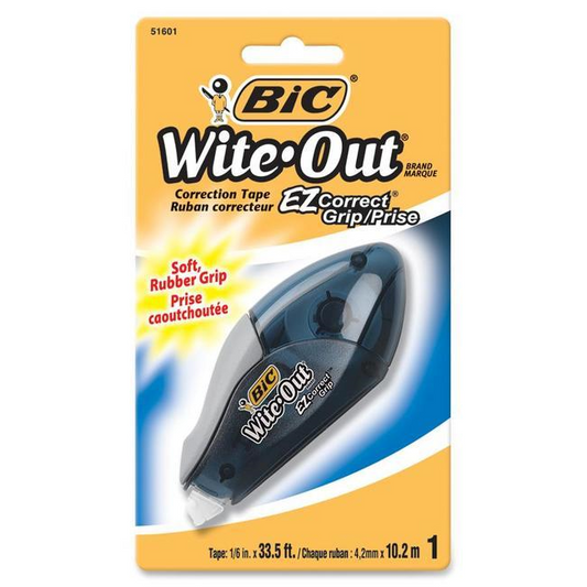 BIC Easy Correct Grip Correction Tape, Blister / Emballage - White, 1 units