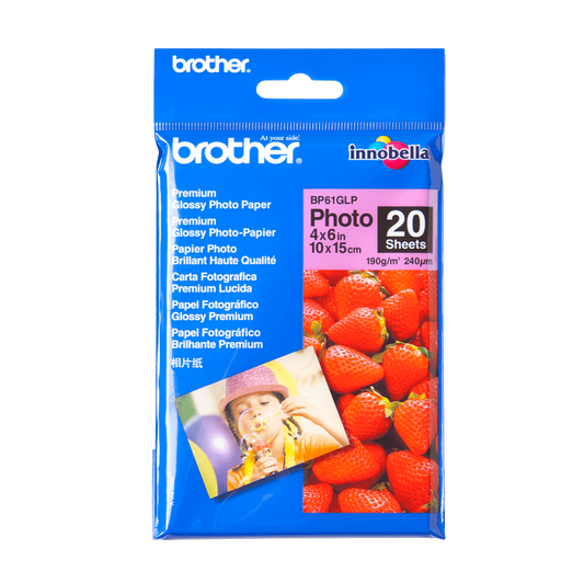Brother BP61GLP Innobella  Premium Glossy Paper (4" x 6")
