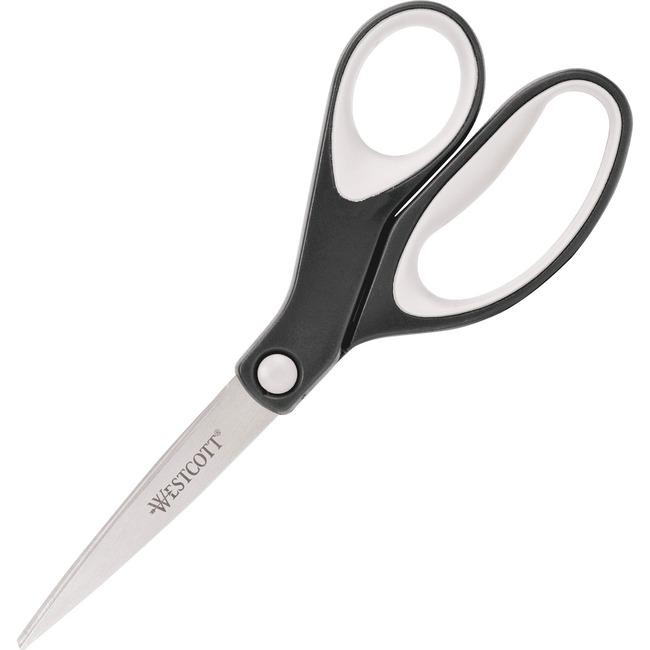 KleenEarth? 8? Straight Soft Handle Scissors - Black / Ciseaux poign?e douce droite KleenEarth?, 8 po - noir