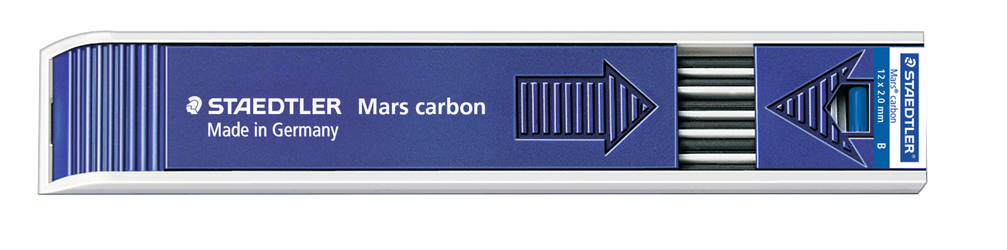 200-B-03 STAEDTLER-Mars Limited MARS CARBON 2mm B 12 LEADS T