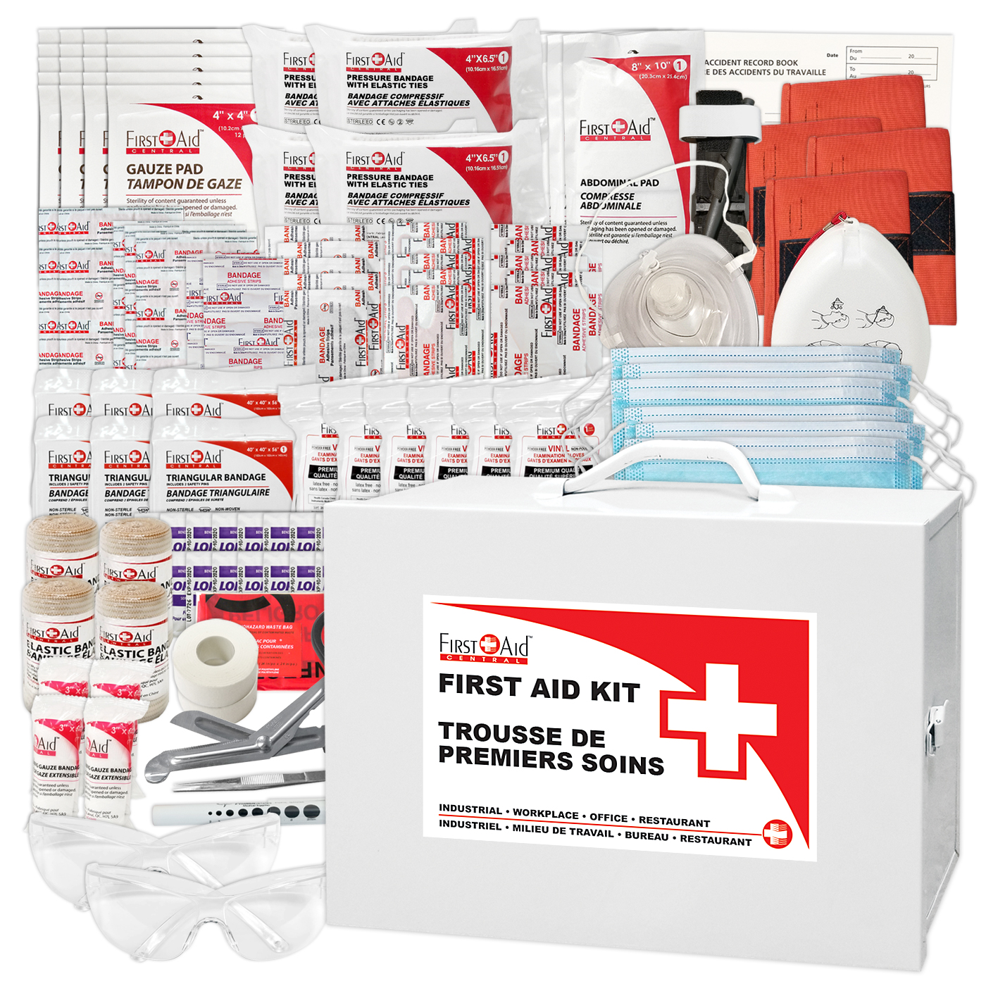 British Columbia Level 3 First Aid Kit in a Metal Case