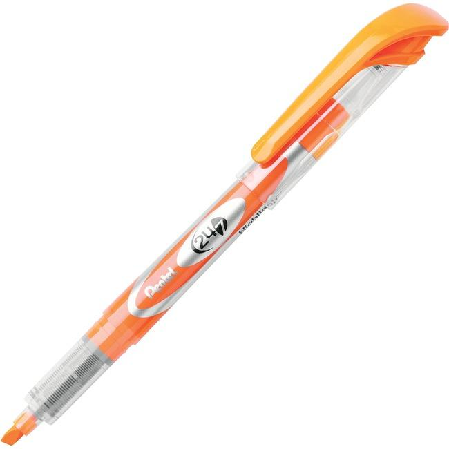 24/7 Liquid Highlighter, Chisel Tip, Orange Ink