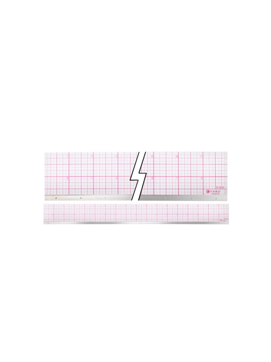 8ths Bevelled Ruler 18?, with Stainless Steel Edge
R?gle biseau 1/8 au po, 18 po, avec bande d'acier inoxydable