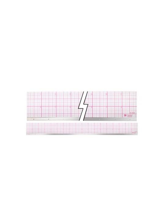 8ths Bevelled Ruler 18?, with Stainless Steel Edge
R?gle biseau 1/8 au po, 18 po, avec bande d'acier inoxydable