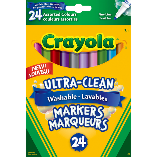 24 Washable Fine Line, Assorted